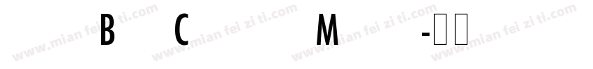 Futura Book CondensedMedium字体转换